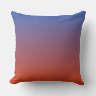 Coussin Dégradé de couleurs de l'horizon du désert