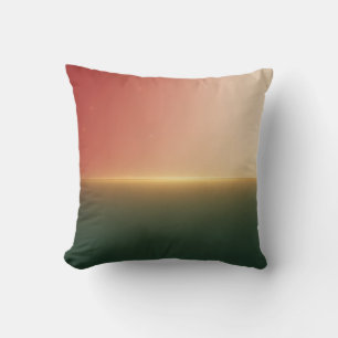 Coussin Dégradé de lueur d'horizon de fêtes de Noël
