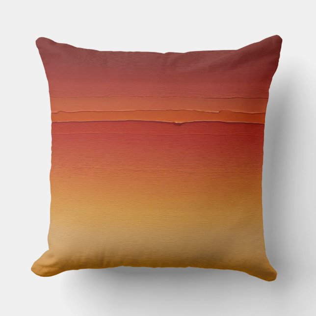 Coussin dégradé de touches rouge orange et jaune (Recto)