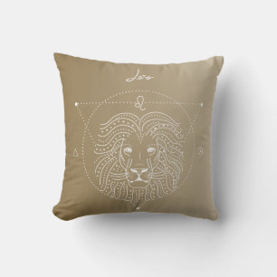 Coussin Dégradé du signe étoile du zodiaque de Leo