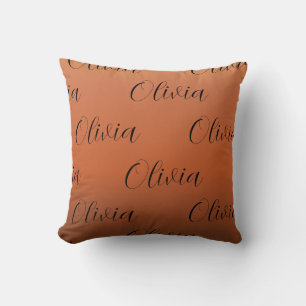 Coussin Dégradé marron caramel