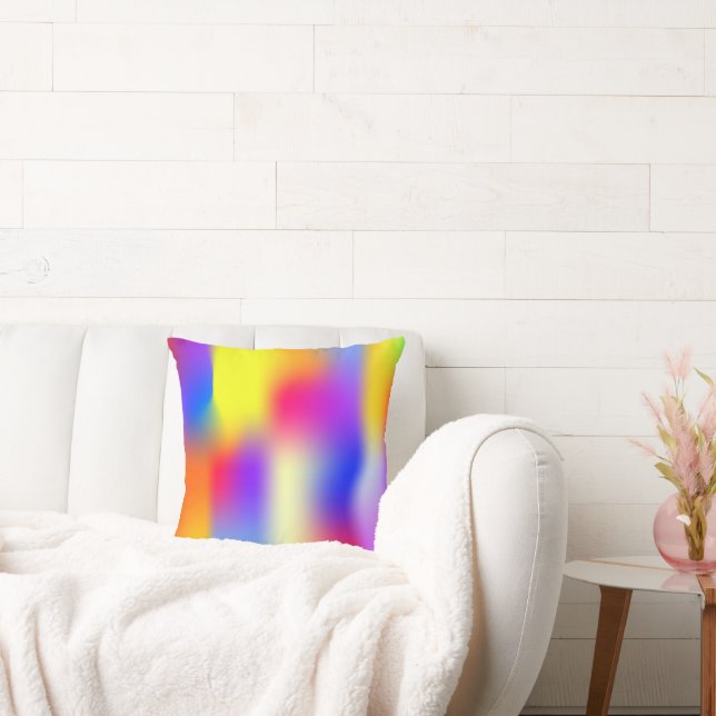 Coussin dégradé moderne Rainbow (Canapé)