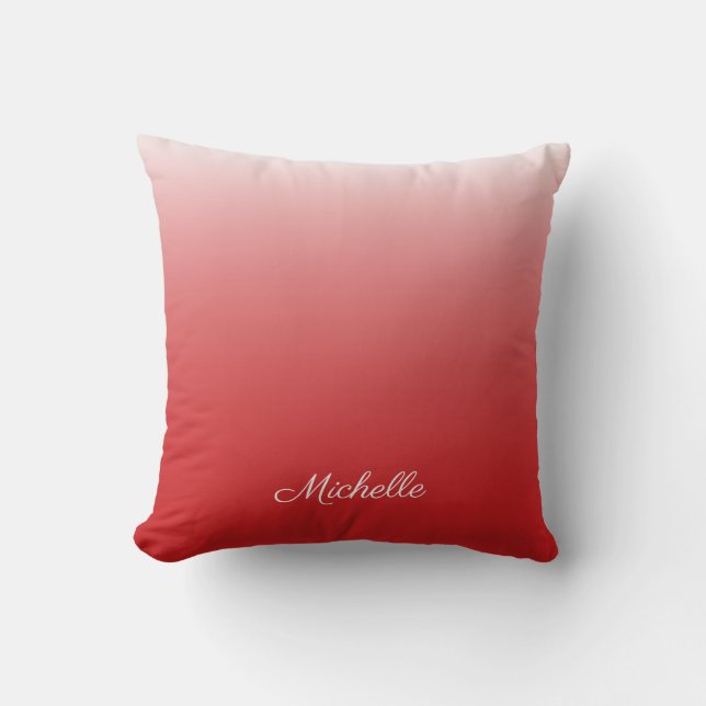 Coussin dégradé personnalisé noir (Recto)