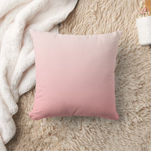 Coussin dégradé rose doux (Couverture)