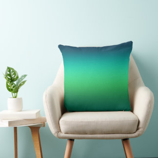 Coussin Dégradé Vert Sarcelle Abstrait Fond Moderne