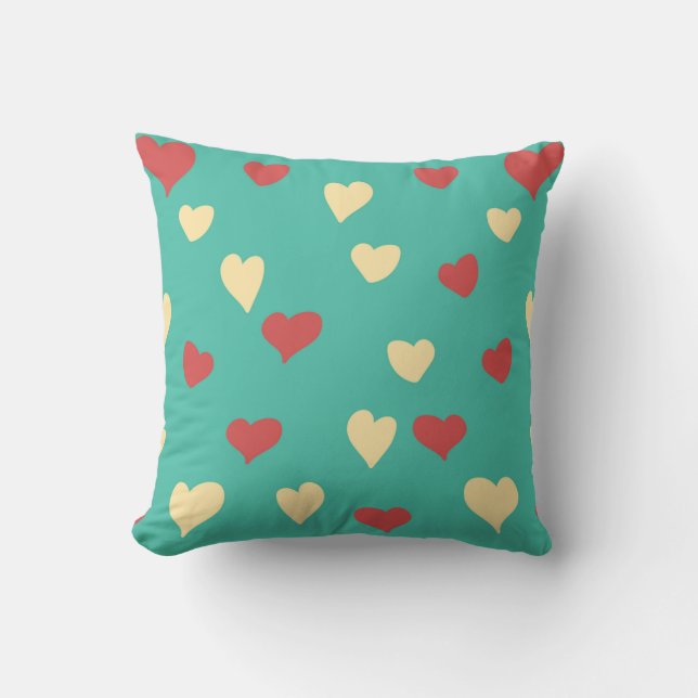 Coussin dégrossi d'impression de la Saint-Valentin (Recto)