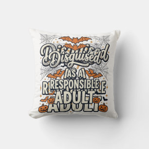 Coussin Déguisé en vecteur Halloween d'adulte responsable
