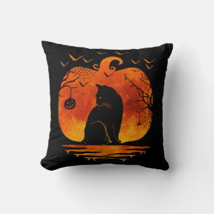 COUSSIN DÉGUISEMENT CITROUILLE CHAT HALLOWEEN AMATEUR DE C