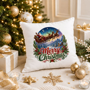 Coussin Déguisement de canard idiot de Noël Dessin animé C