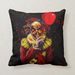Coussin Déguisement de clown effrayant pour une soirée Hal