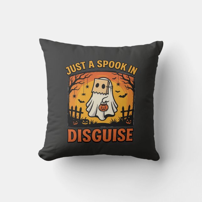 Coussin Déguisement de fantôme Halloween (Recto)