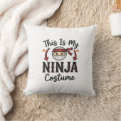 Coussin Déguisement de ninja drôle Design vectoriel Hallow (Couverture)