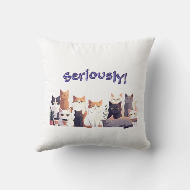 Coussin Déjà jugé, sérieusement ! recto verso (Verso)