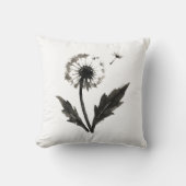 Coussin Délabré de pissenlit – Conception de la nature au (Recto)