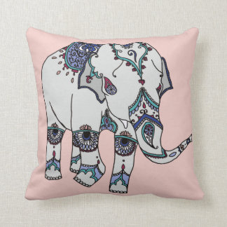 Coussin d'éléphant embelli par or rose