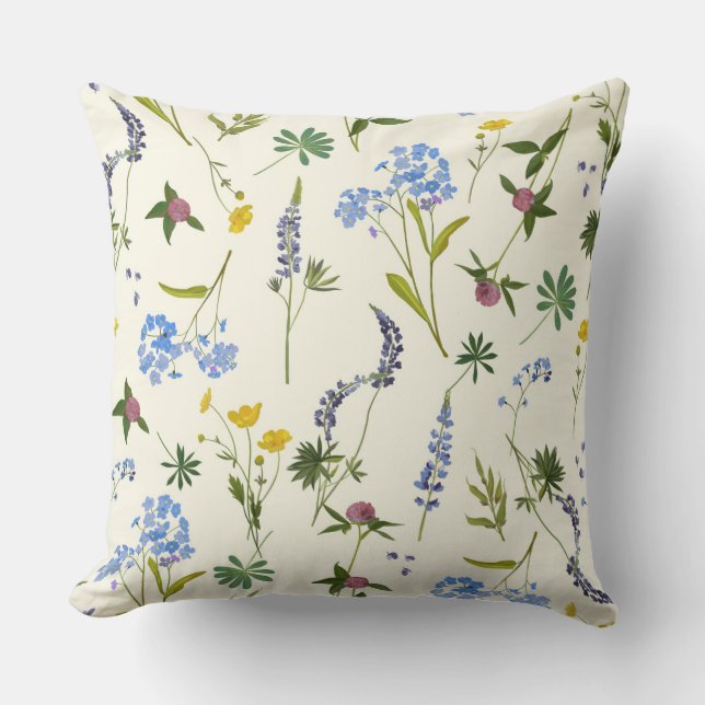 Coussin Délicat floral (Recto)