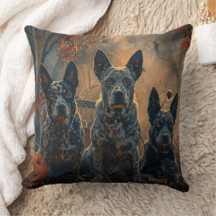 Coussin Délice de nuit d'Halloween pour chien Blue Heeler