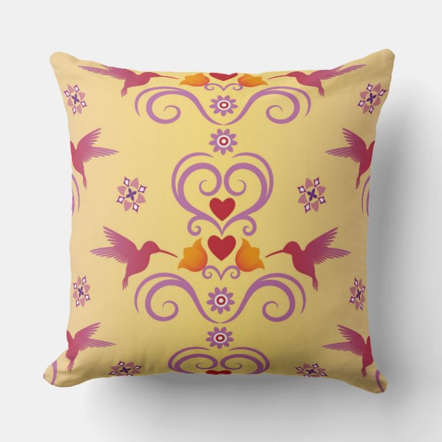 Coussin Délice des Inséparables (Recto)