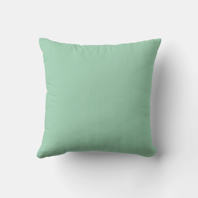 Coussin Délicieuse couleur unie vert menthe (Verso)