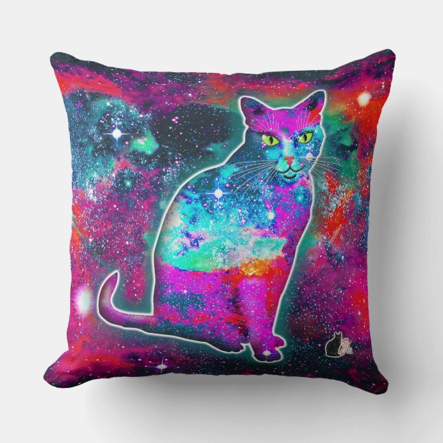 Coussin Delta des chats cosmiques (Recto)