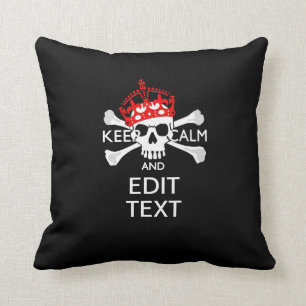 Coussin Demandez à votre texte de garder un crâne de cro