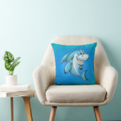 Coussin d'enfants de requin de bande dessinée (Chaise)