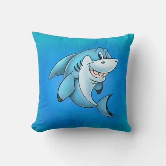 Coussin d'enfants de requin de bande dessinée (Recto)