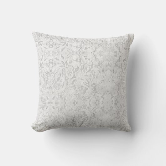 Coussin Dentelle blanche tombante (Recto)