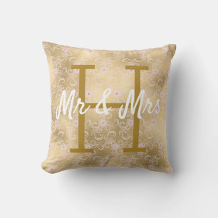 Coussin Dentelle d'or Motif Monogram Cuisine