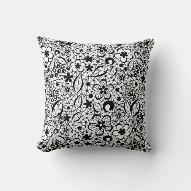 Coussin Dentelle noire (Recto)