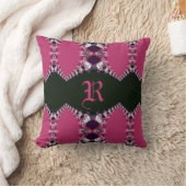 Coussin Dentelle rose Satin design Monogram Cuisine (Couverture)