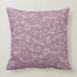 Coussin Dentelle violette
