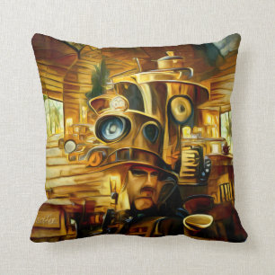 Coussin Dents de café Steampunk Jeu d'oreiller
