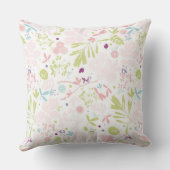 Coussin déploiement de motif floral (Verso)
