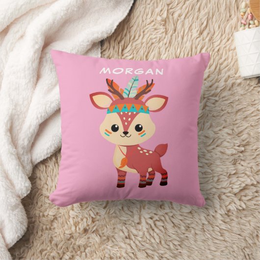Coussin Der indien, nom ou message, rose (Couverture)