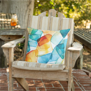 Coussin Dérive de couleur côtière