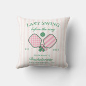 Coussin Dernier balancement avant le week-end de picklebal (Verso)