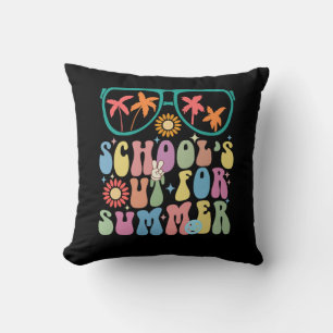 Coussin Dernier Jour D'École Groovy Les Cours Sont Finis P