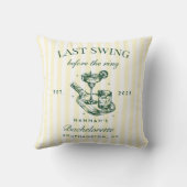 Coussin Dernier Swing Avant Le Pickleball de Mariage Bach  (Verso)