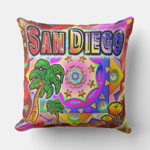 Coussin des amis tropicaux de San Diego