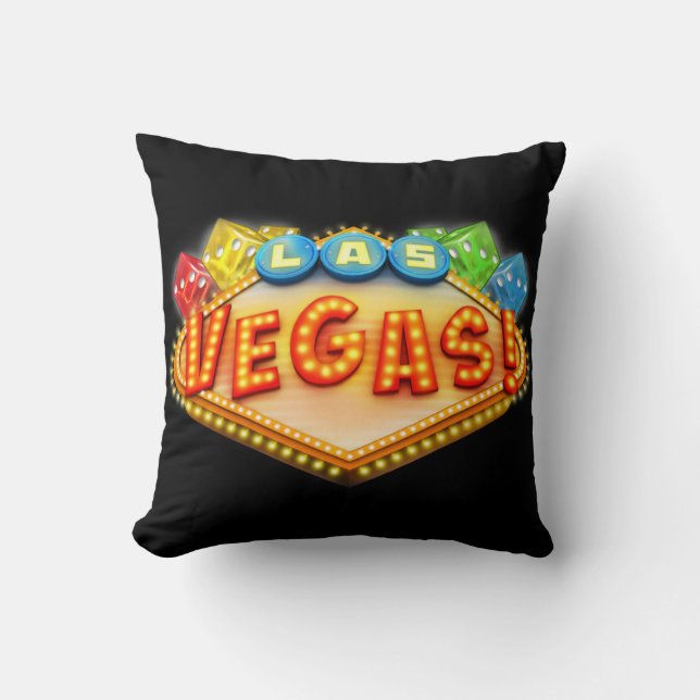 Coussin Dés amusants de Las Vegas (Recto)
