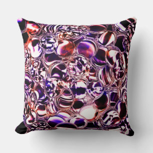 Coussin Des bulles de verre couleur ou de pierre précieuse