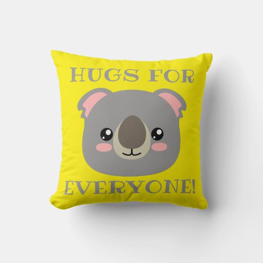 Coussin Des câlins pour tout le monde ! (Recto)