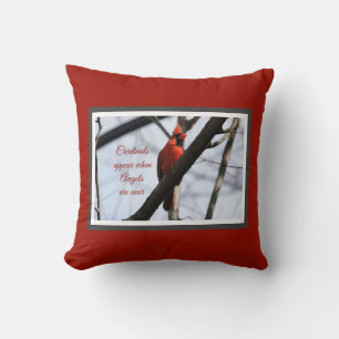 Coussin Des cardinaux apparaissent quand les anges sont pr