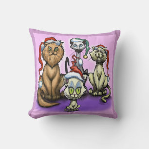 Coussin des chats de Noël