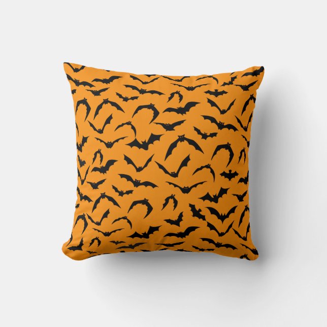 Coussin des chauves-souris d'Halloween (Recto)