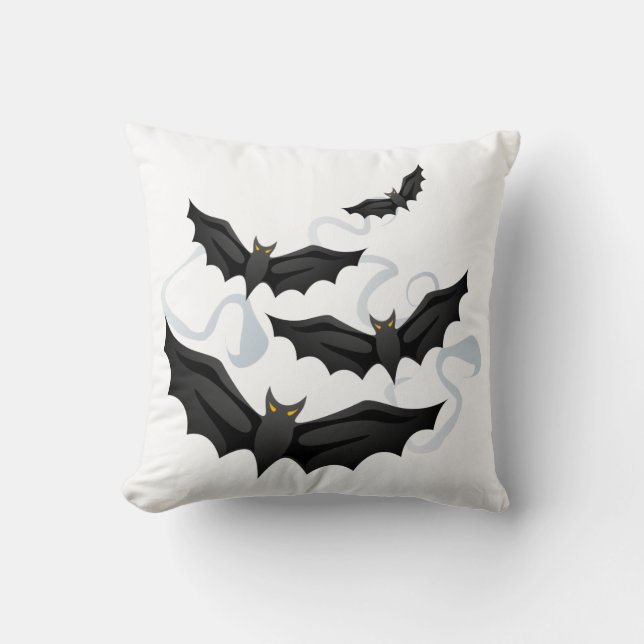 Coussin des chauves-souris d'Halloween (Recto)