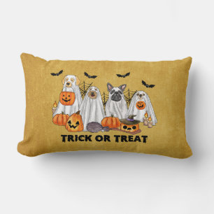 Coussin des chiens fantômes d'Halloween