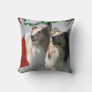Coussin Des colliers bruyants rencontrent Noël
