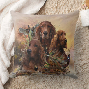Coussin Des couteaux irlandais avec faisans - Chasse à la 